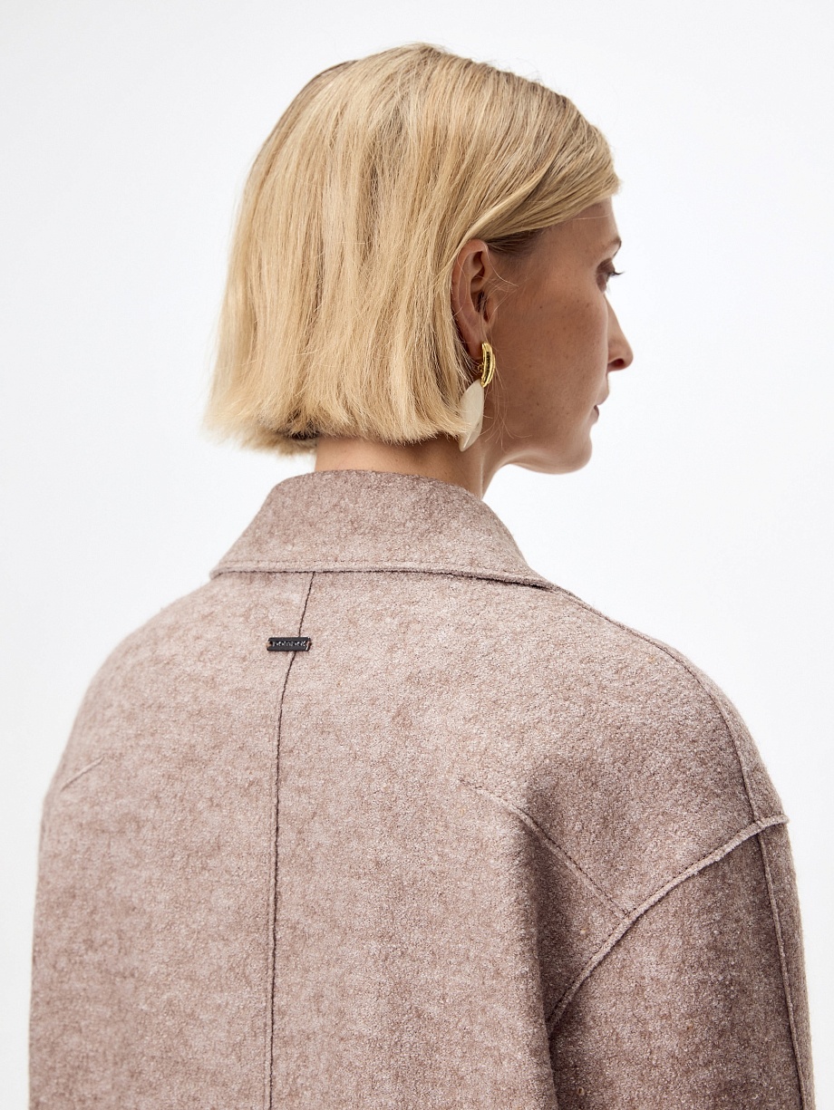 Пальто из шерсти с мембраной