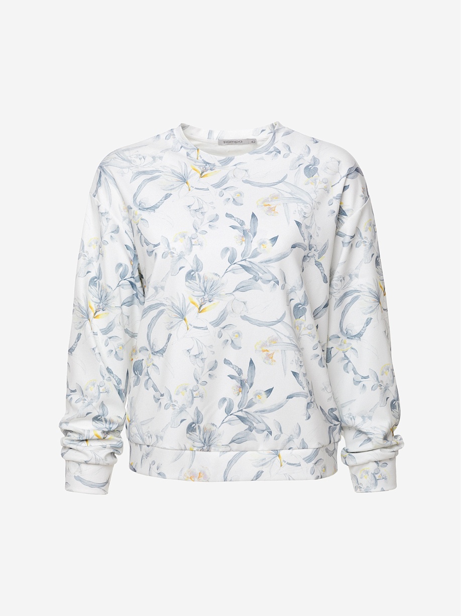 Свитшот с цветочным принтом