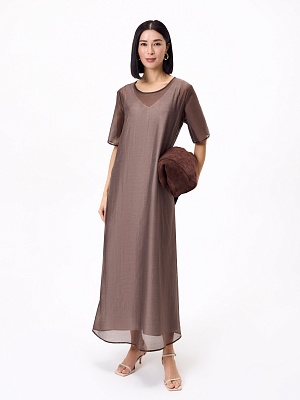 Двухслойное платье-футболка