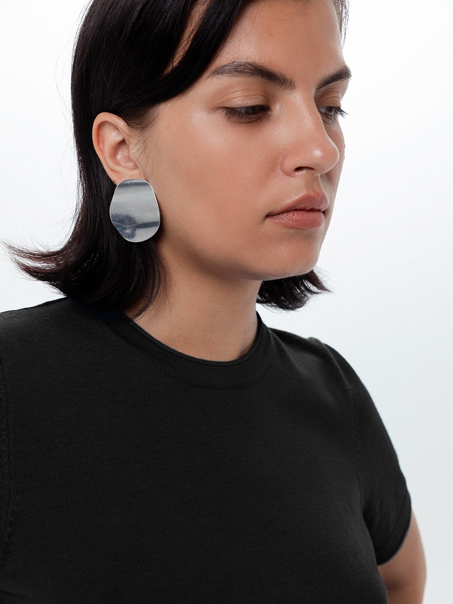 Вязаный джемпер с коротким рукавом