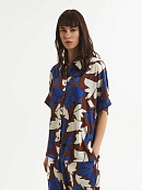 Свободная блуза с крупным цветочным принтом POMPA арт.4147772pa0490