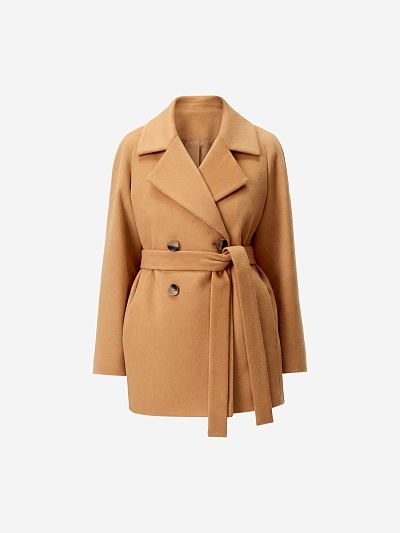 Классическое полупальто из премиальной шерсти с мембраной POMPA