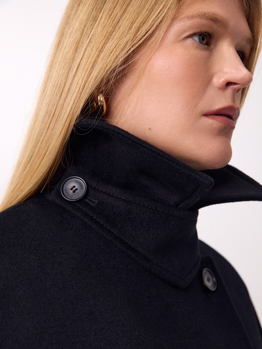 Утеплённое пальто из шерсти с подогревом