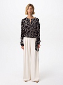 Брюки-палаццо из костюмной ткани с вискозой POMPA арт.2110491mc0803