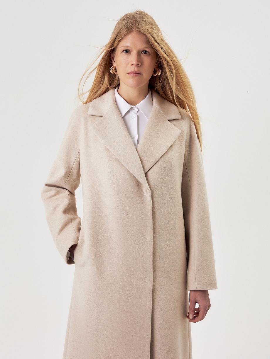 Пальто из шерсти с мембраной