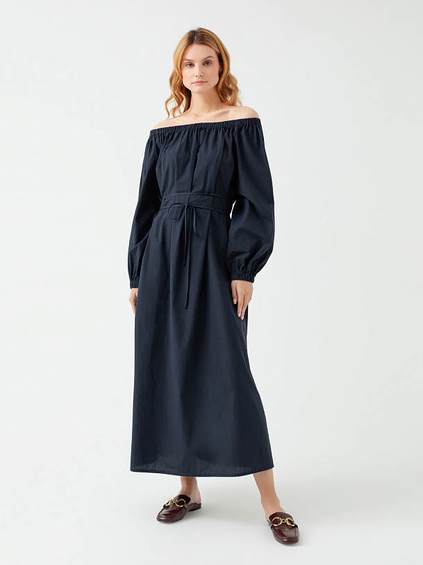 Платье длинное из хлопка