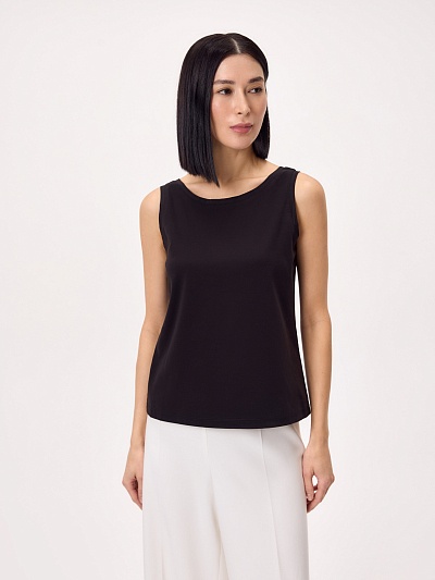 Базовый топ из 100% мерсеризированного хлопка POMPA