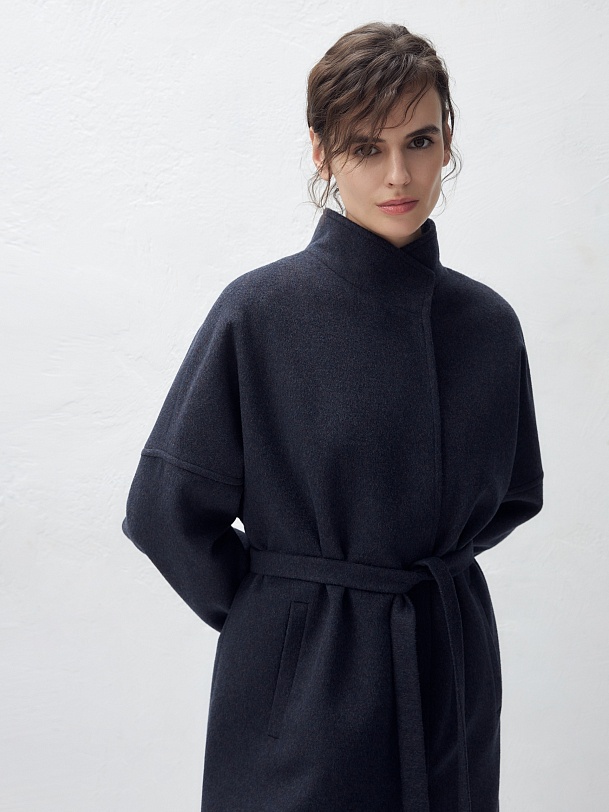 Шерстяное пальто с мембраной