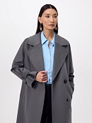 Пальто из шерсти с мембраной, утеплённой спинкой и съёмным капюшоном POMPA арт.1015642p90092