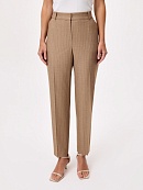 Укороченные зауженные брюки из костюмной ткани  POMPA арт.3110881gz0705