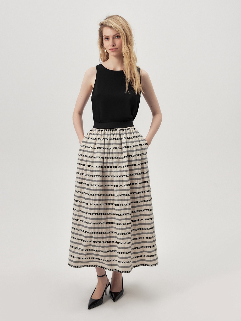 Летняя юбка из 100% хлопка