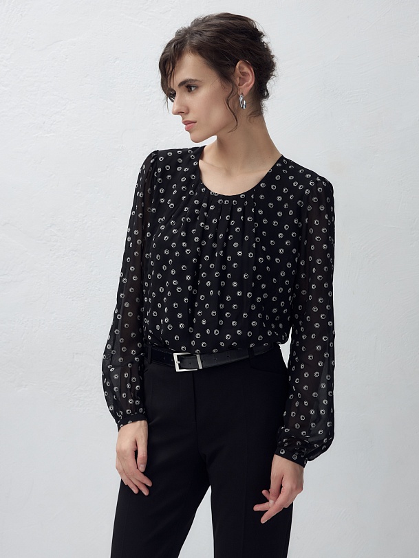 Свободная блуза из вискозы