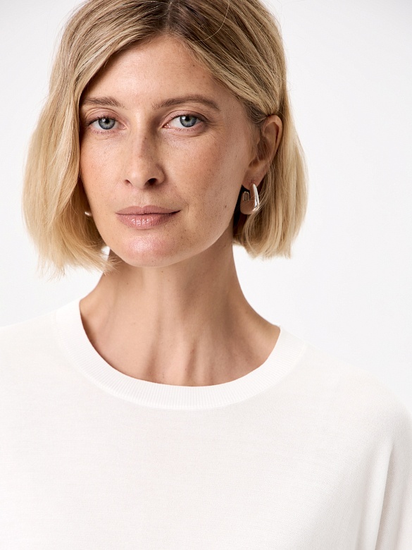 Джемпер из тенсела и шелка POMPA арт.3217831kn0901