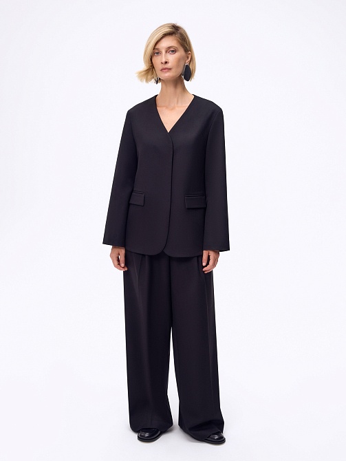 Жакет без лацканов 