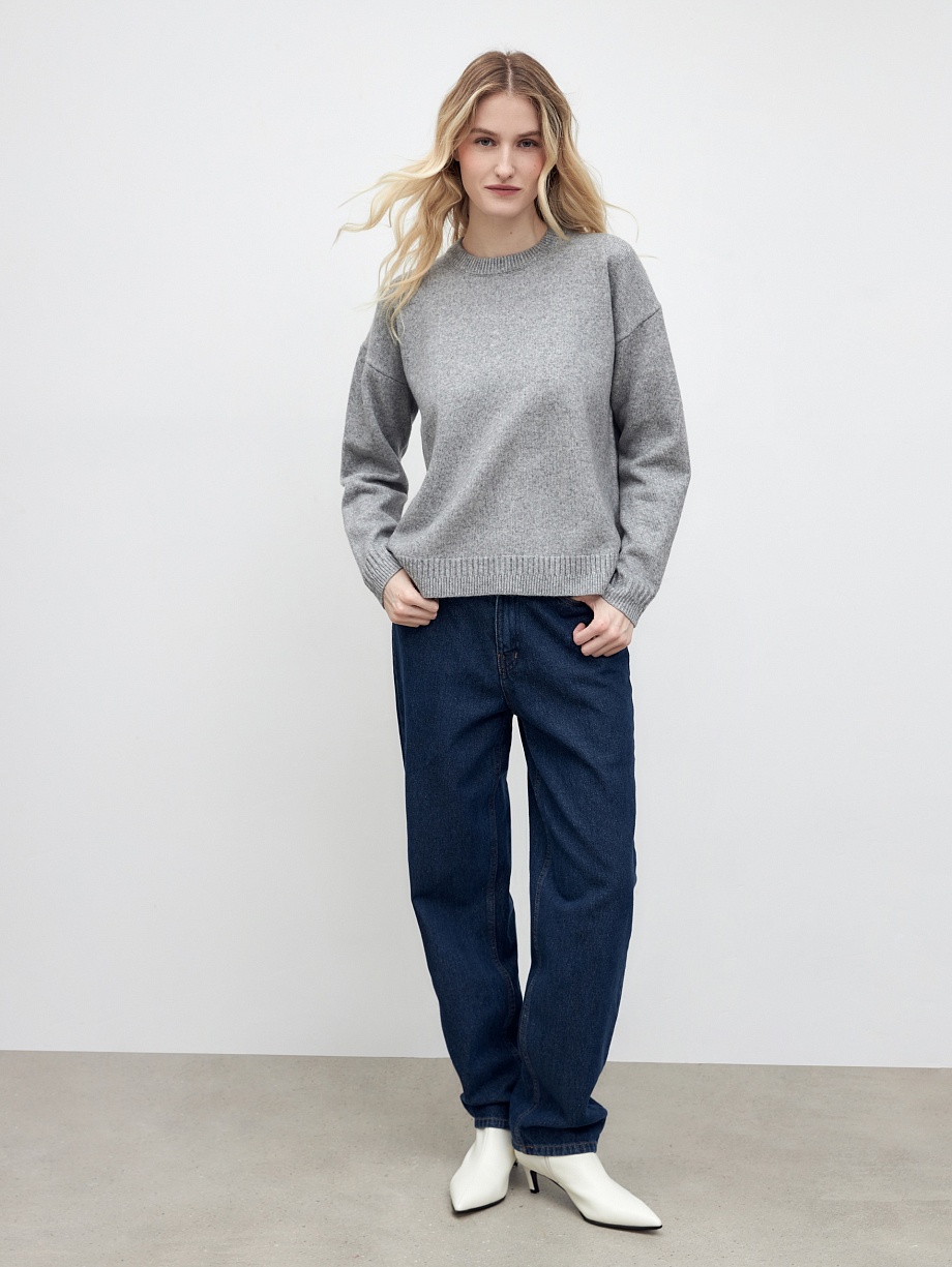 Джемпер из вязаного трикотажа