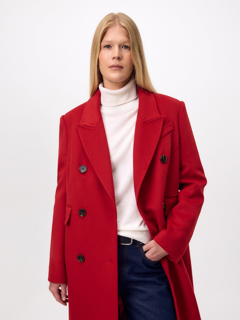 Пальто из премиальной шерсти с мембраной и съёмной подстёжкой