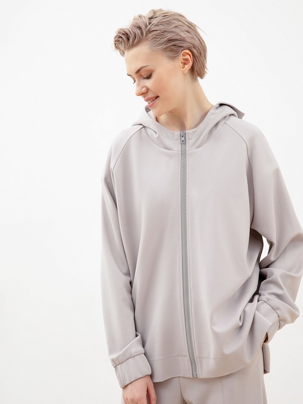 Толстовка на молнии с капюшоном