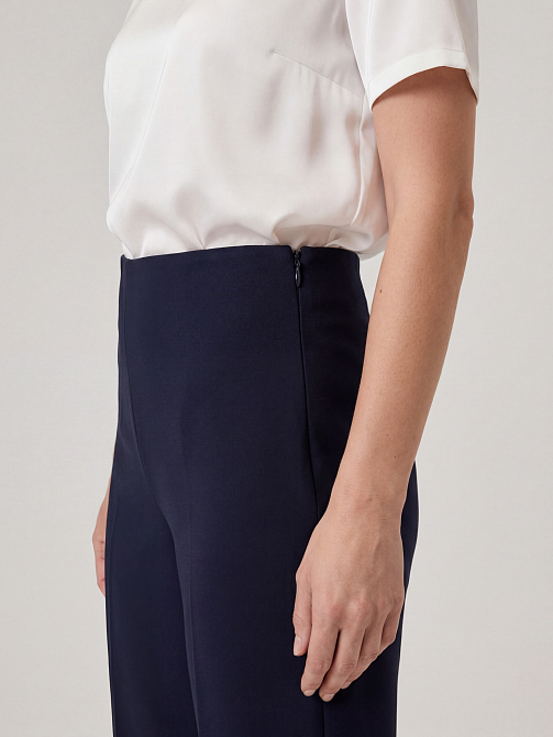 Утепленные брюки из вискозы и хлопка