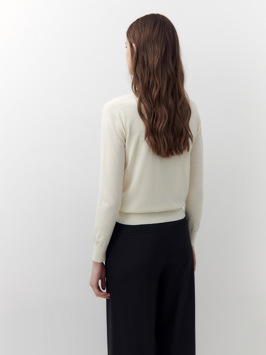 Кардиган из вискозной пряжи и хлопка