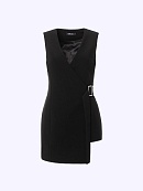 Асимметричный жилет из костюмной ткани POMPA арт.7092920ab1799