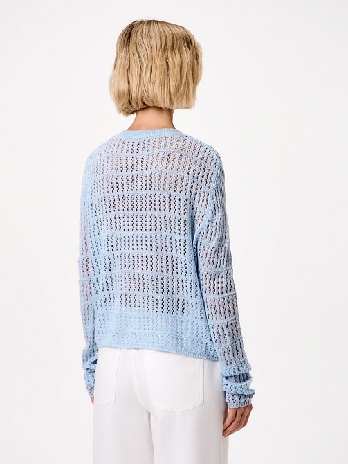 Ажурный джемпер с шерстью
