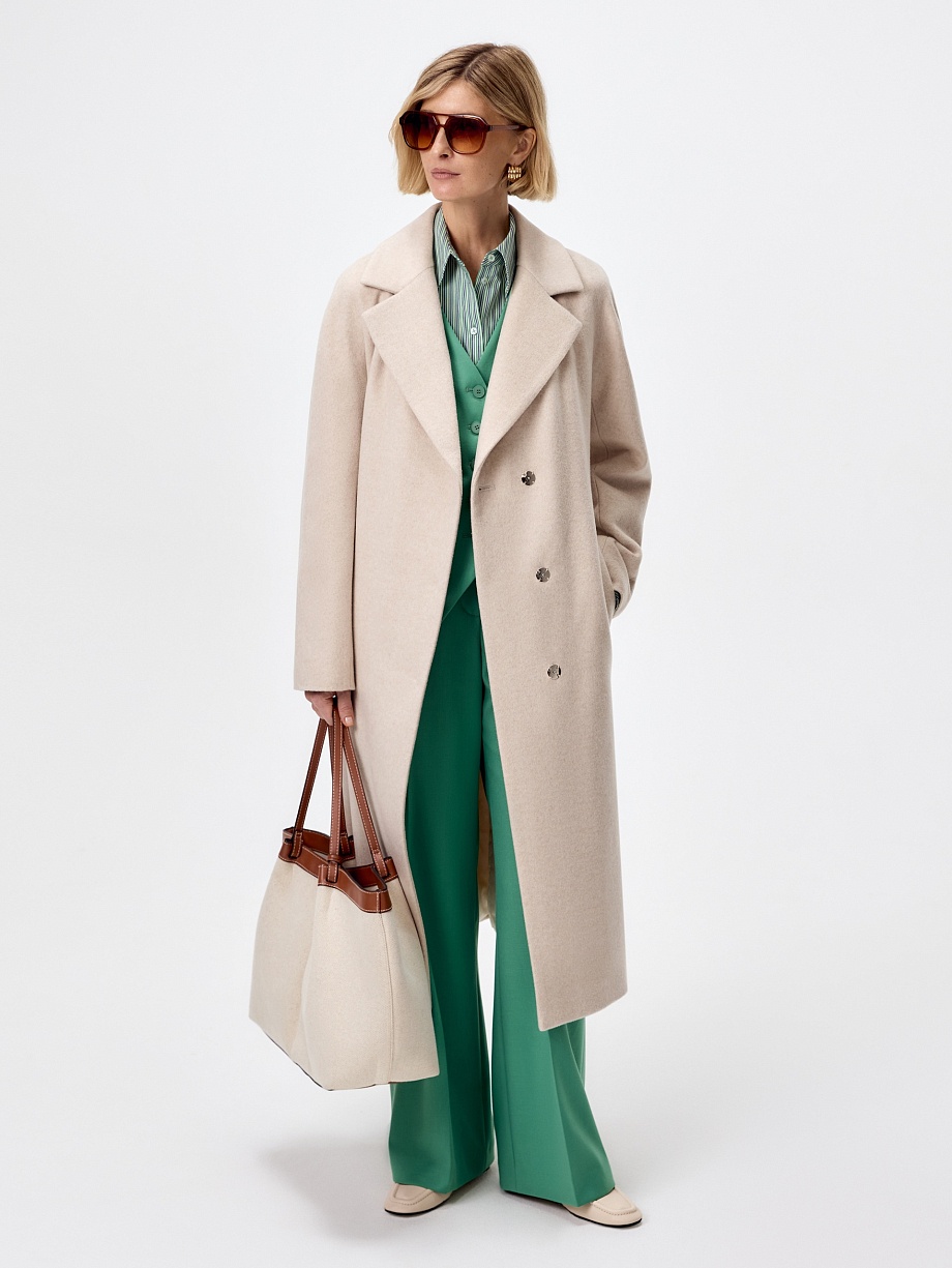 Пальто из шерсти с мембраной