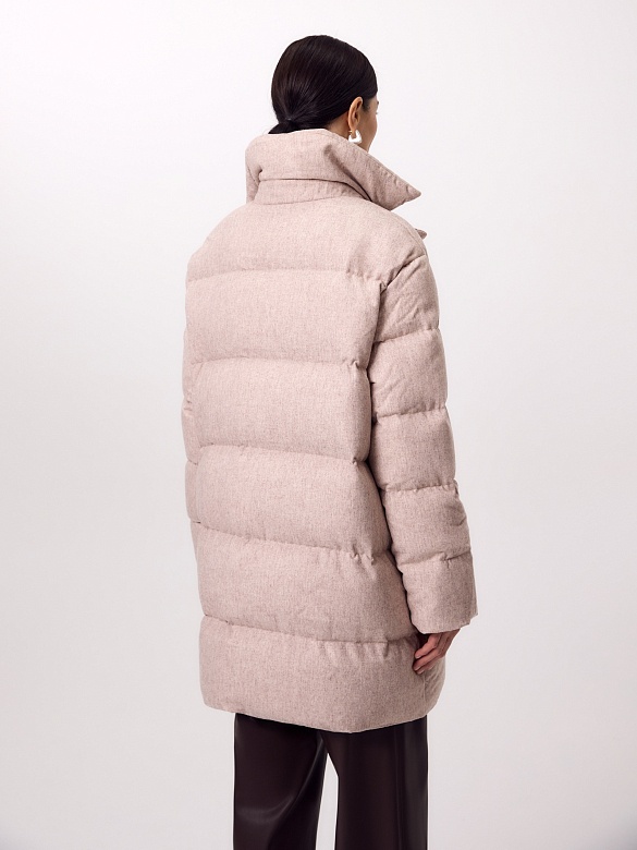 Пуховик из премиальной ткани с мембраной и натуральным утеплителем POMPA арт.1016390r60005