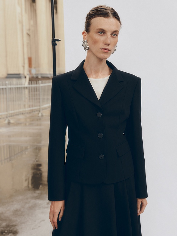 Классический укороченный жакет POMPA арт.1100591al0299