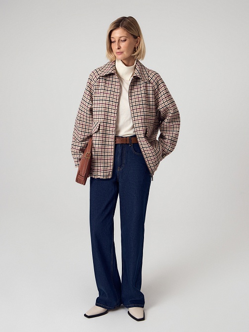 Куртка бомбер из шерсти с мембраной