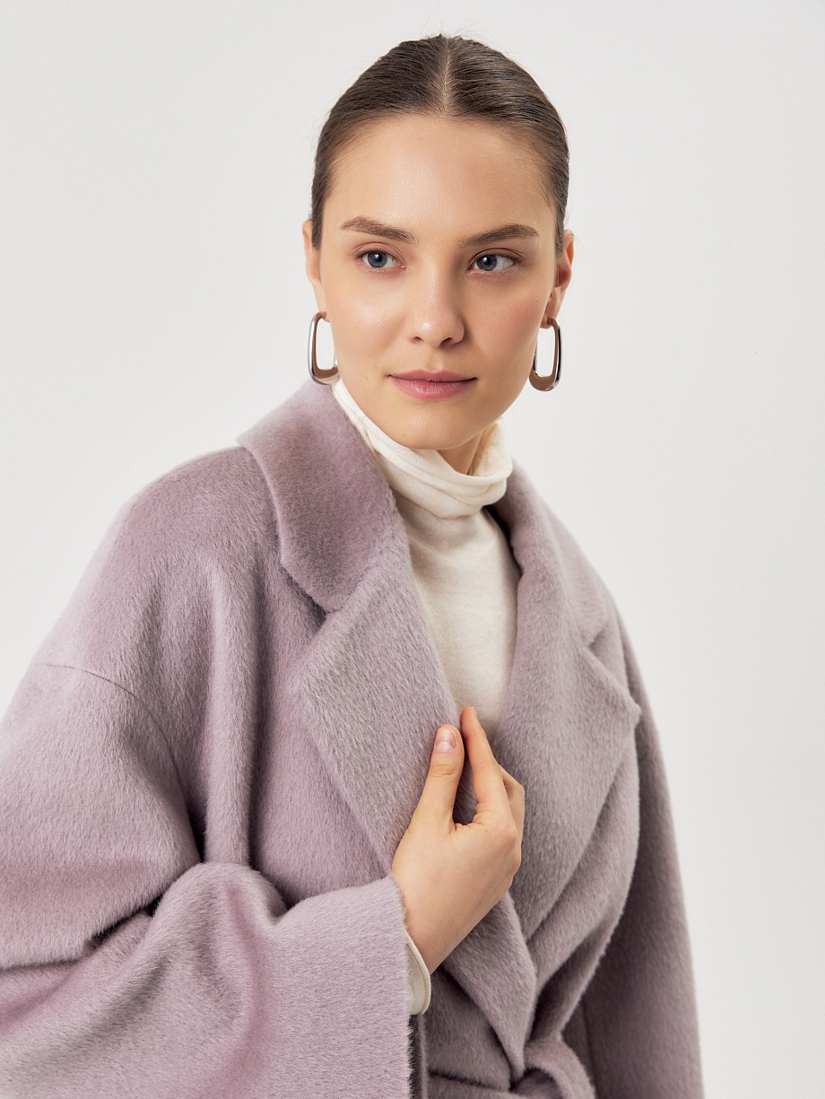 Пальто с мембраной из премиальной шерсти и шерсти Альпака