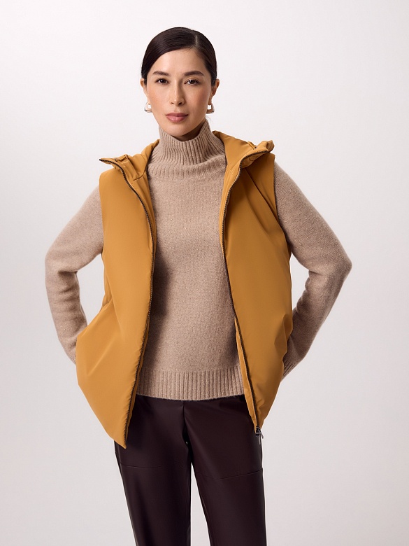 Утеплённый непромокаемый жилет с капюшоном POMPA арт.1090800i60033