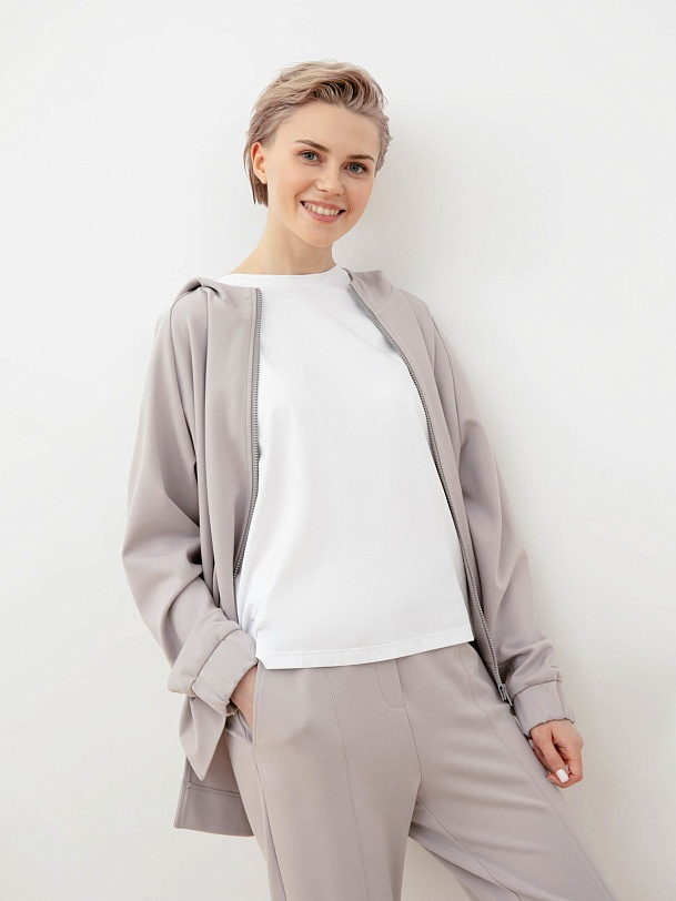 Толстовка на молнии с капюшоном