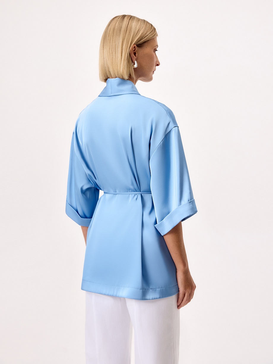 Жакет-кимоно из атласа