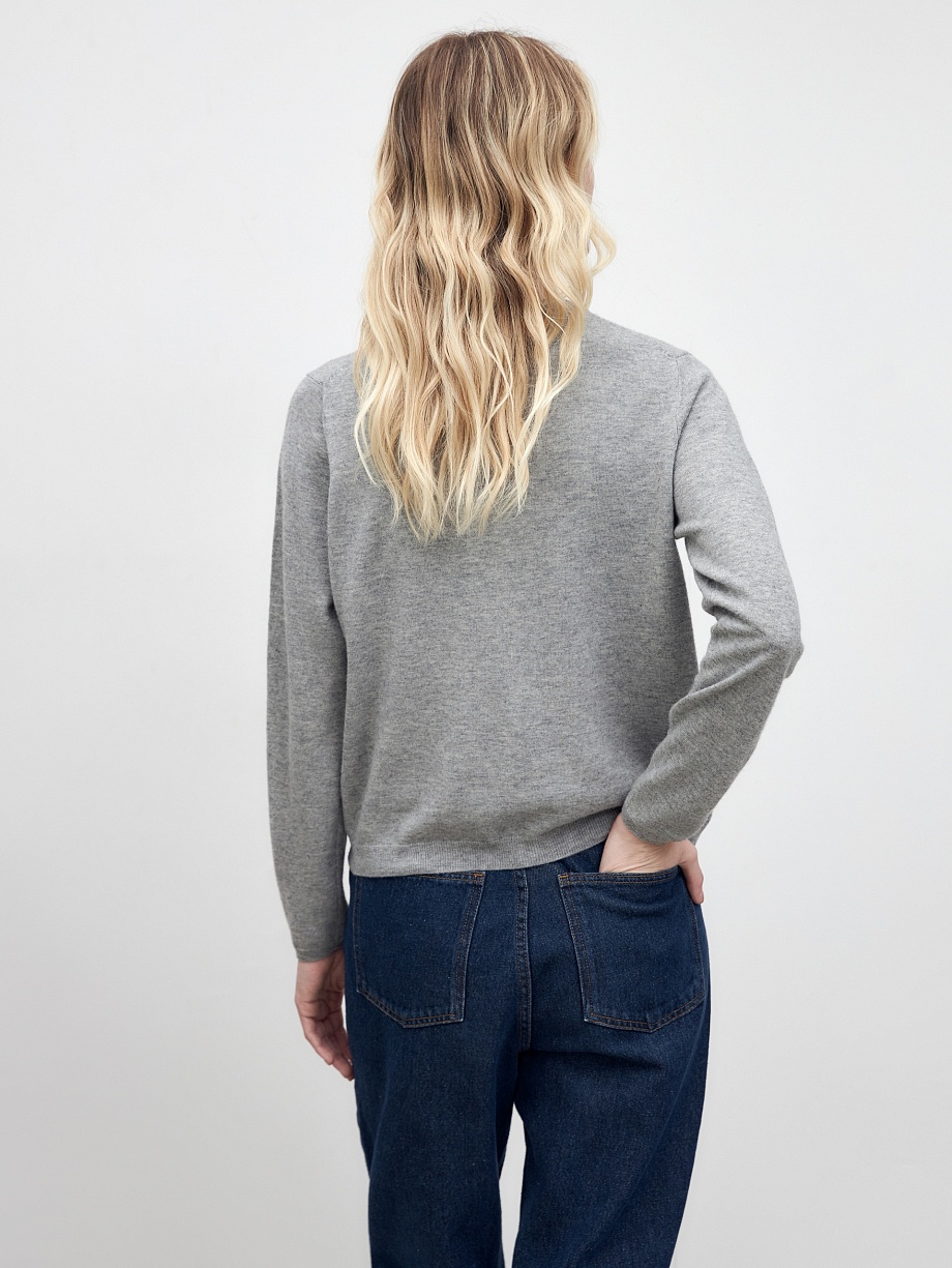 Кардиган из шерсти мериноса и кашемира