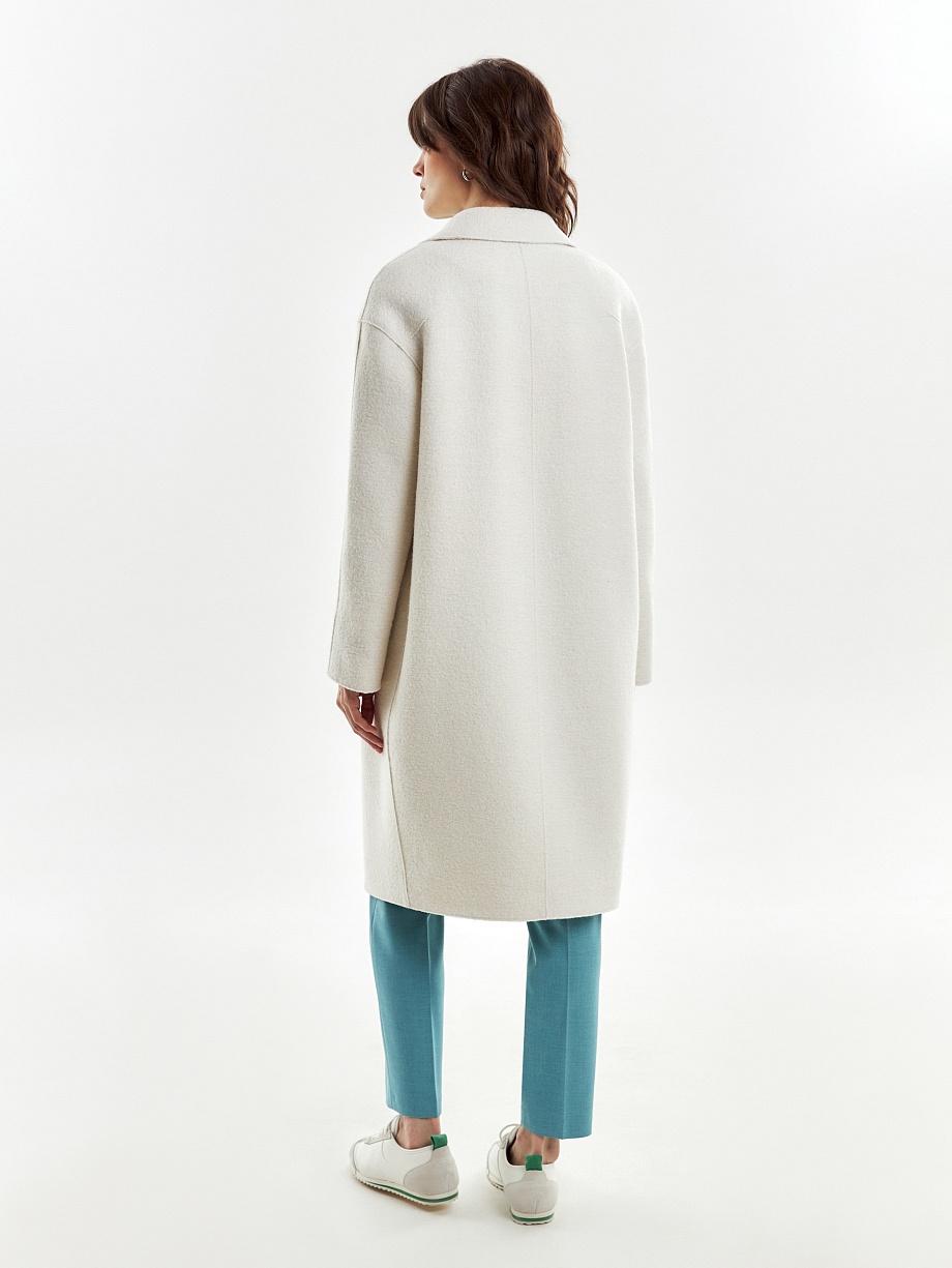 Пальто из варёной шерсти с мембраной