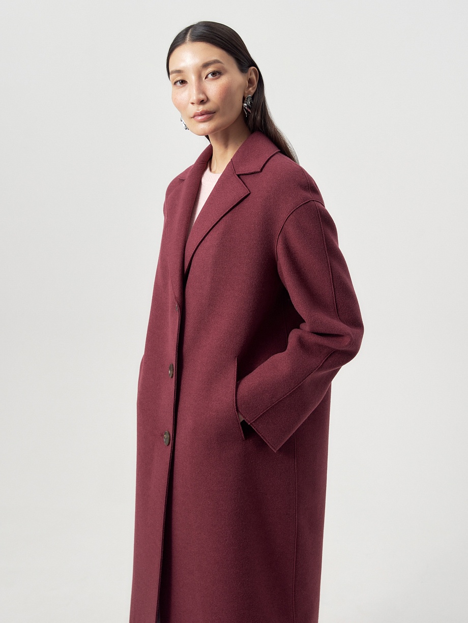 Шерстяное пальто с мембраной