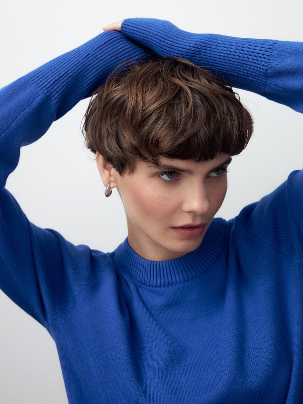 Базовый джемпер из вискозного трикотажа