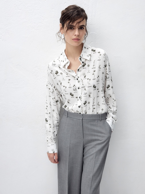 Свободная блуза из вискозы