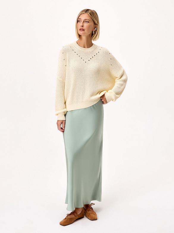 Джемпер из хлопка с микропайетками POMPA арт.3217800kn0302