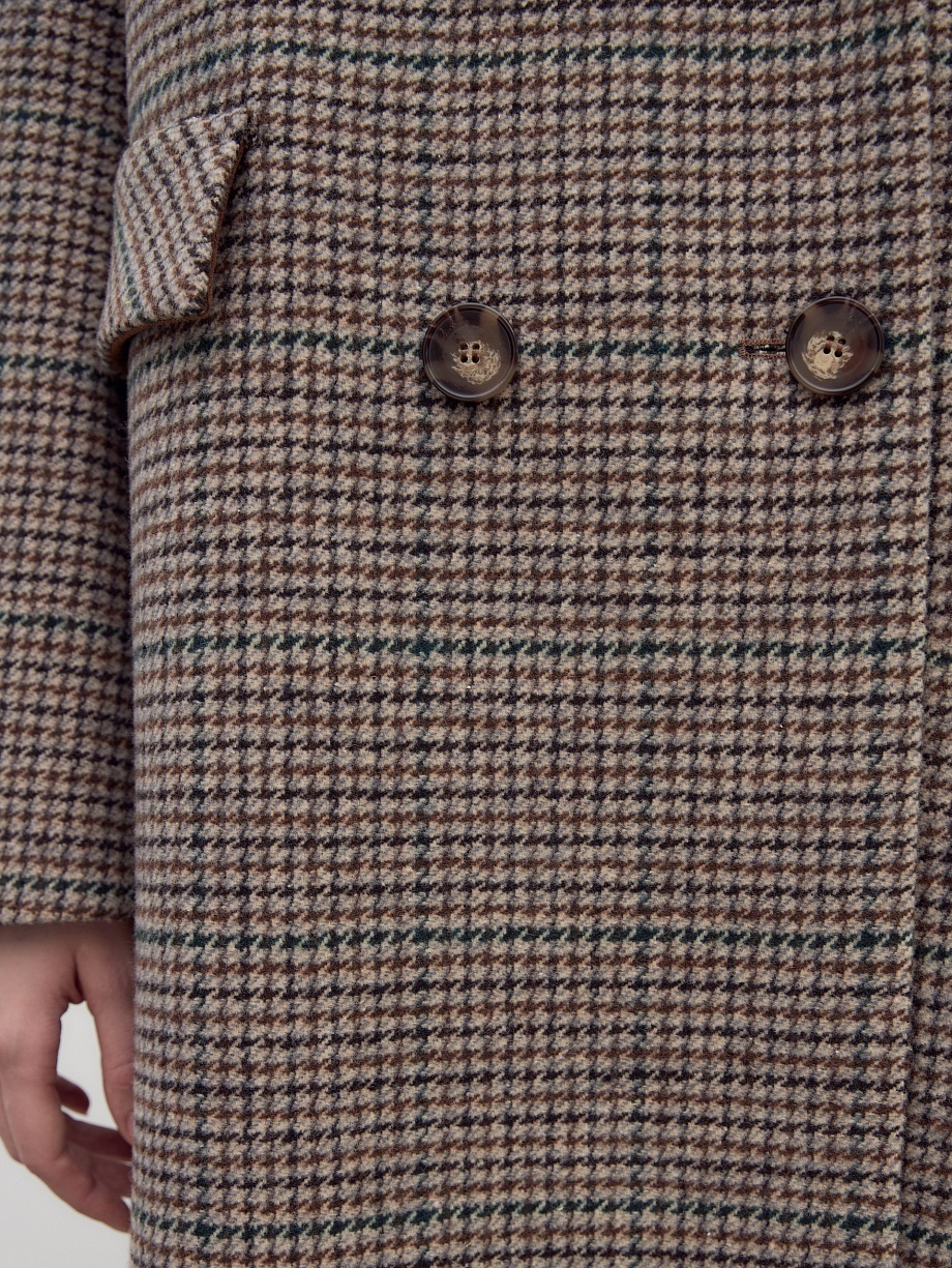 Шерстяное пальто с мембраной