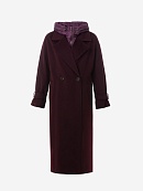 Пальто из шерсти с мембраной, утеплённой спинкой и съёмным капюшоном POMPA арт.1015644p90812