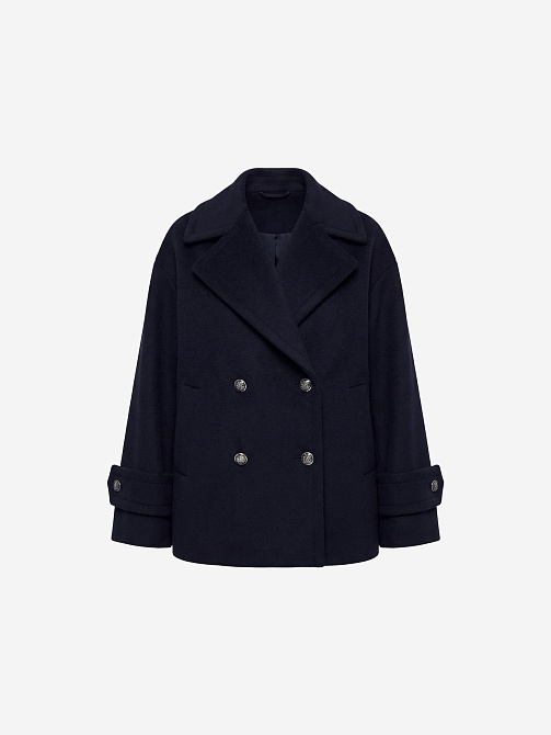 Укороченное пальто бушлат с мембраной