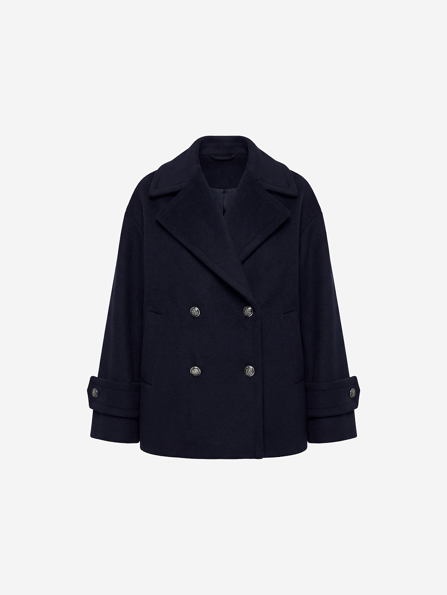 Укороченное пальто бушлат с мембраной