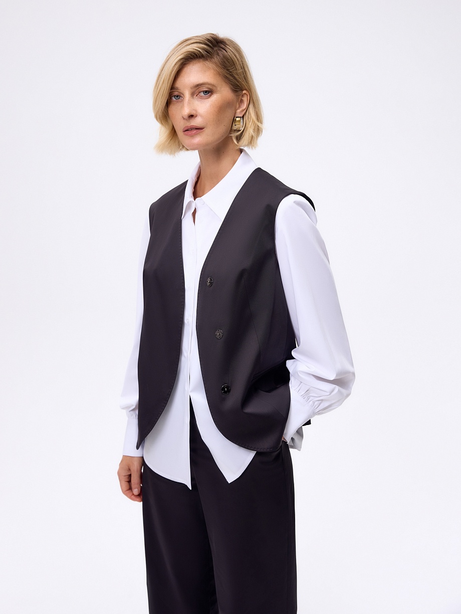 Жилет удлиненный