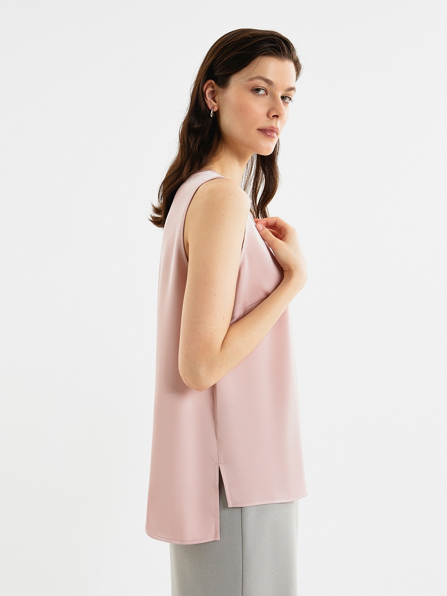 Базовый топ с удлинённой спинкой