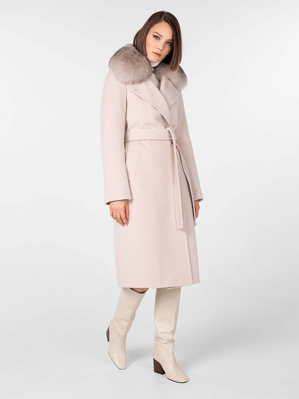 Зимнее шерстяное пальто из шерсти с утеплителем и мембраной