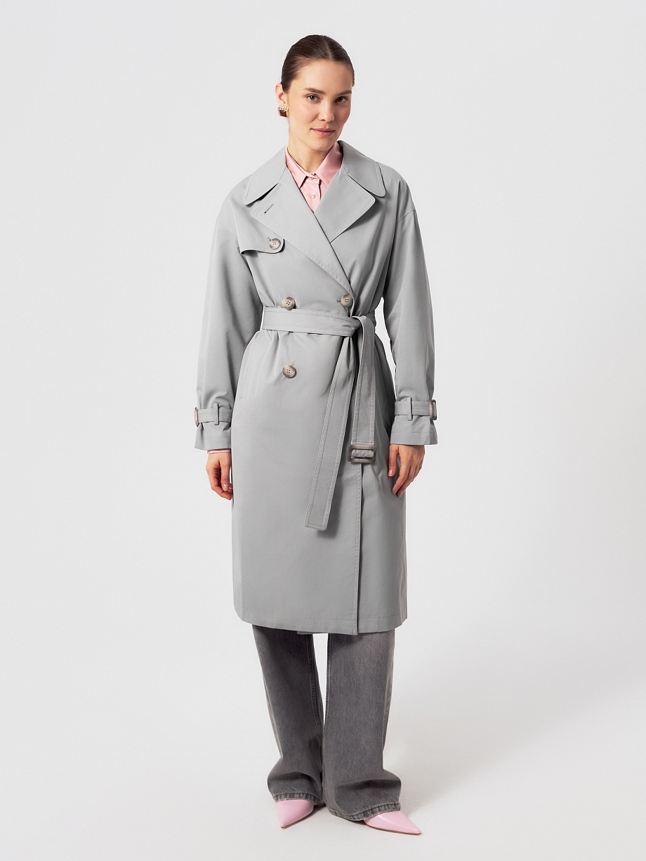 Непромокаемый хлопковый тренчкот