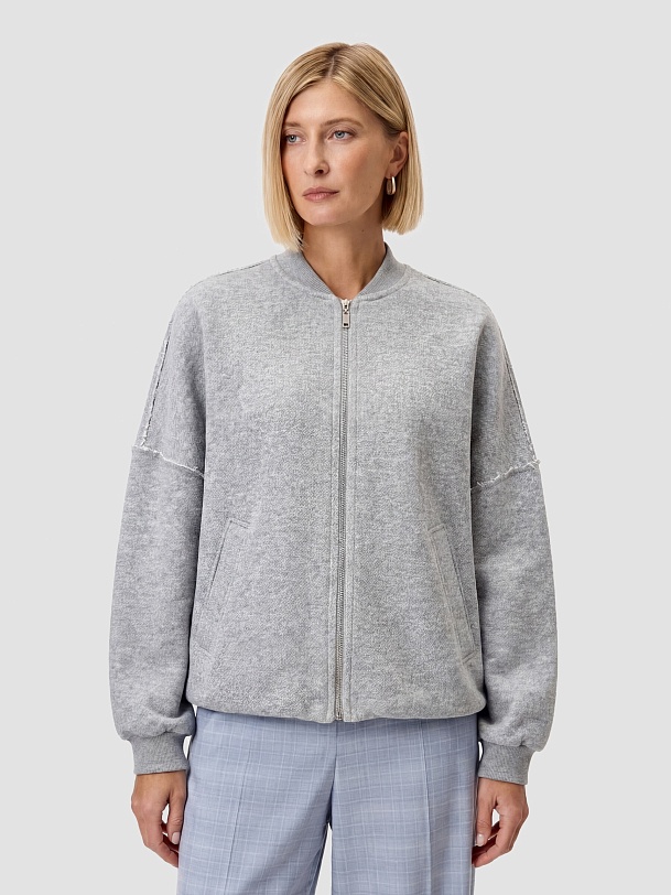 Жакет-бомбер из 100% хлопка