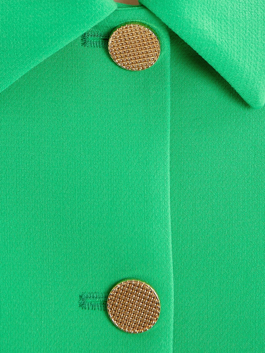 Укороченный жакет из вискозной костюмной ткани