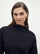 Платье из фактурного трикотажа с воротником-стойка POMPA арт.1164337jr0890